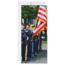 Police Color Guard Custom Rack Card