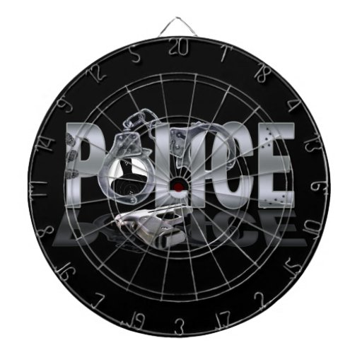 POLICE Customizable Dart Board Zazzle