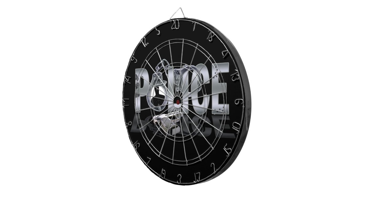 POLICE Customizable Dart Board Zazzle