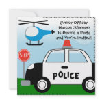 Police Customized Birthday Invitation