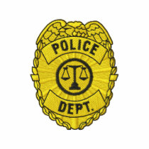 Police Dept. Badge embroidered shirts