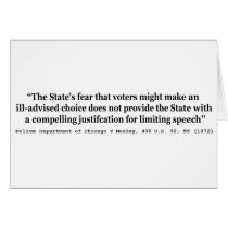 Police Dept of Chicago v Mosley 408 US 92 96 1972 Cards