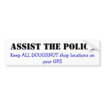 Police Doghnuts Bumper Sticker