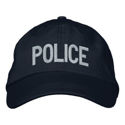 POLICE EMBROIDERED HATS by OlSarge