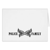 Police Family Tattoos Greeting Card