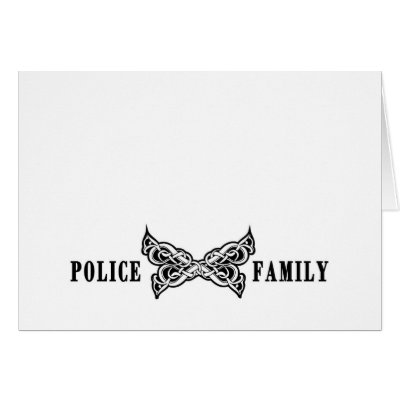 Police Family Tattoos Greeting Card by bonfirepolice