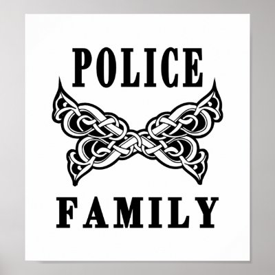 Police Family Tattoos Poster