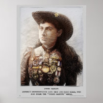 Police Gazette poster Annie Oakley (color)