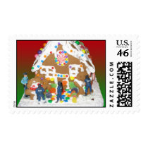 Police Gingerbread Holiday Season Postage postage