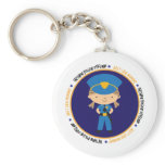 Police girl like Mommy Keychain