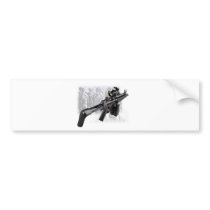 Police Gun Bumper Stickers
