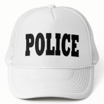 Police Hat - black text by _security Police Hat - black text