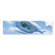 Police Helicopter Bumper Stickers