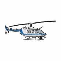 Police Helicopter embroidered shirts