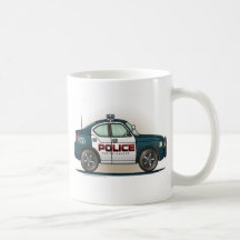 Police Interceptor Car Cop Car Coffee Mug