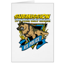 Police K9 Submission Greeting Cards