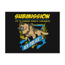 Police K9 Submission postcards