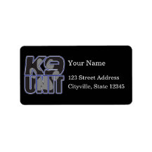 Police K9 Unit Paw Print Address Label
