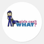 Police K-9 Officer Round Sticker