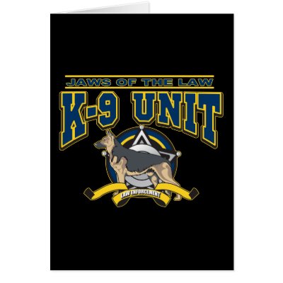 Police K-9 Unit Greeting Cards by LawEnforcementGifts
