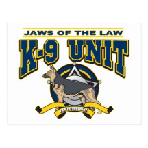 Police K-9 Unit Postcards