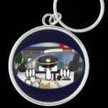 Police Kilroy Keychain