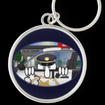 Police Kilroy Keychain
