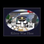 Police Kilroy Postcard 2 postcards