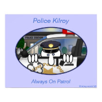 Police Kilroy Poster posters