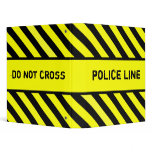 police line - do not cross 3 ring binder