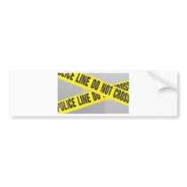 police line do not cross bumper sticker