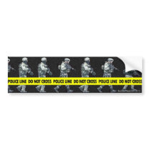 Police Line Do Not Cross Bumper Sticker