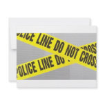 police line do not cross personalized invite