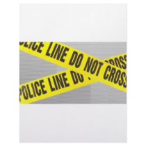 police line do not cross personalized letterhead