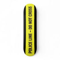 Police Line Do Not Cross skateboard by skategear Police Line Do Not Cross skateboard