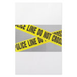 police line do not cross stationery design