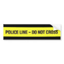 Police Line Do Not Cross sticker bumper stickers