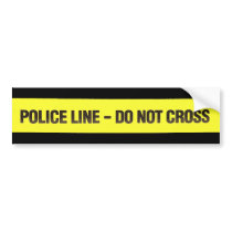 Police Line Do Not Cross sticker bumper stickers
