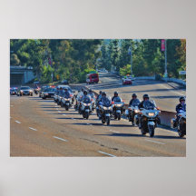 Police Motorcade Poster