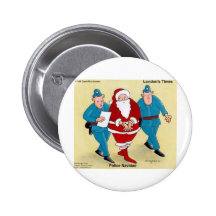 Police Navidad Funny Christmas Santa Gifts & Cards Button