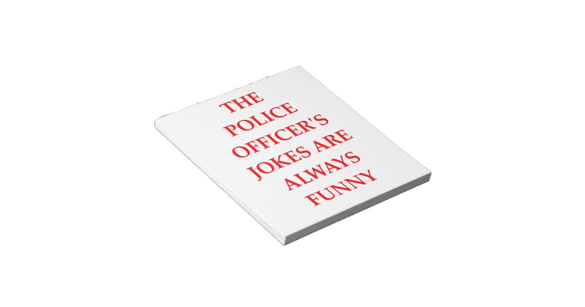 POLICE NOTE PAD Zazzle