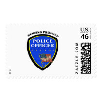 Police Officer Badge postage