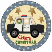 Police Officer Christmas Tree Ornament