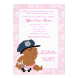 POLICE OFFICER Cop Baby Shower Invitation 5x7