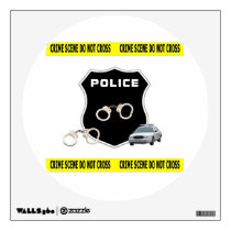 Police Officer Crime Scene Room Graphic
