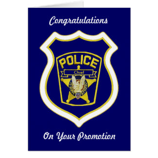 police promotion officer custom gifts cards