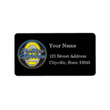 Police Officer Logo Custom Address Labels