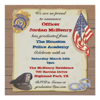 Police Invitations &amp; Announcements | Zazzle