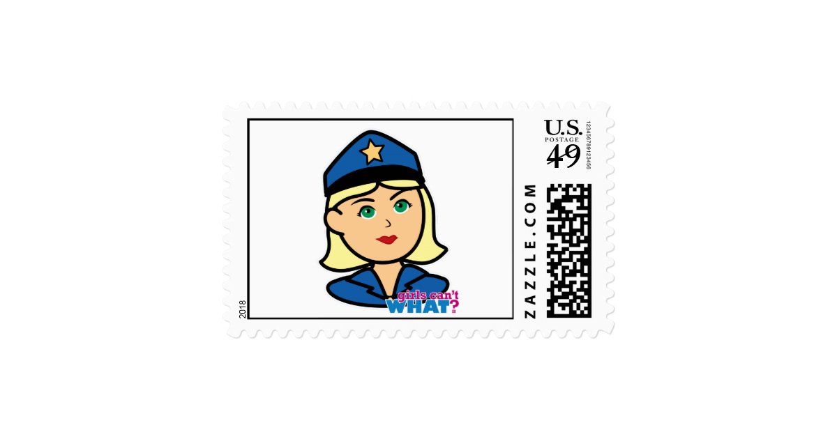 Police Officer Postage Stamp Zazzle