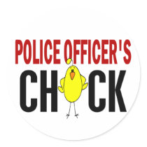 Police Officer’s Chick 1 stickers by professiongifts Police Officer’s Chick 1 stickers